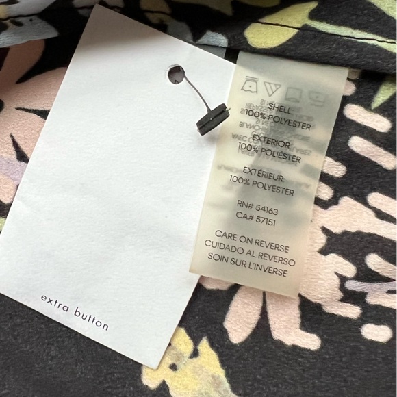 CALVIN KLEIN - Women’s Blouse / Floral pattern/ Multicolor / Size  XS - Picture 8 of 8